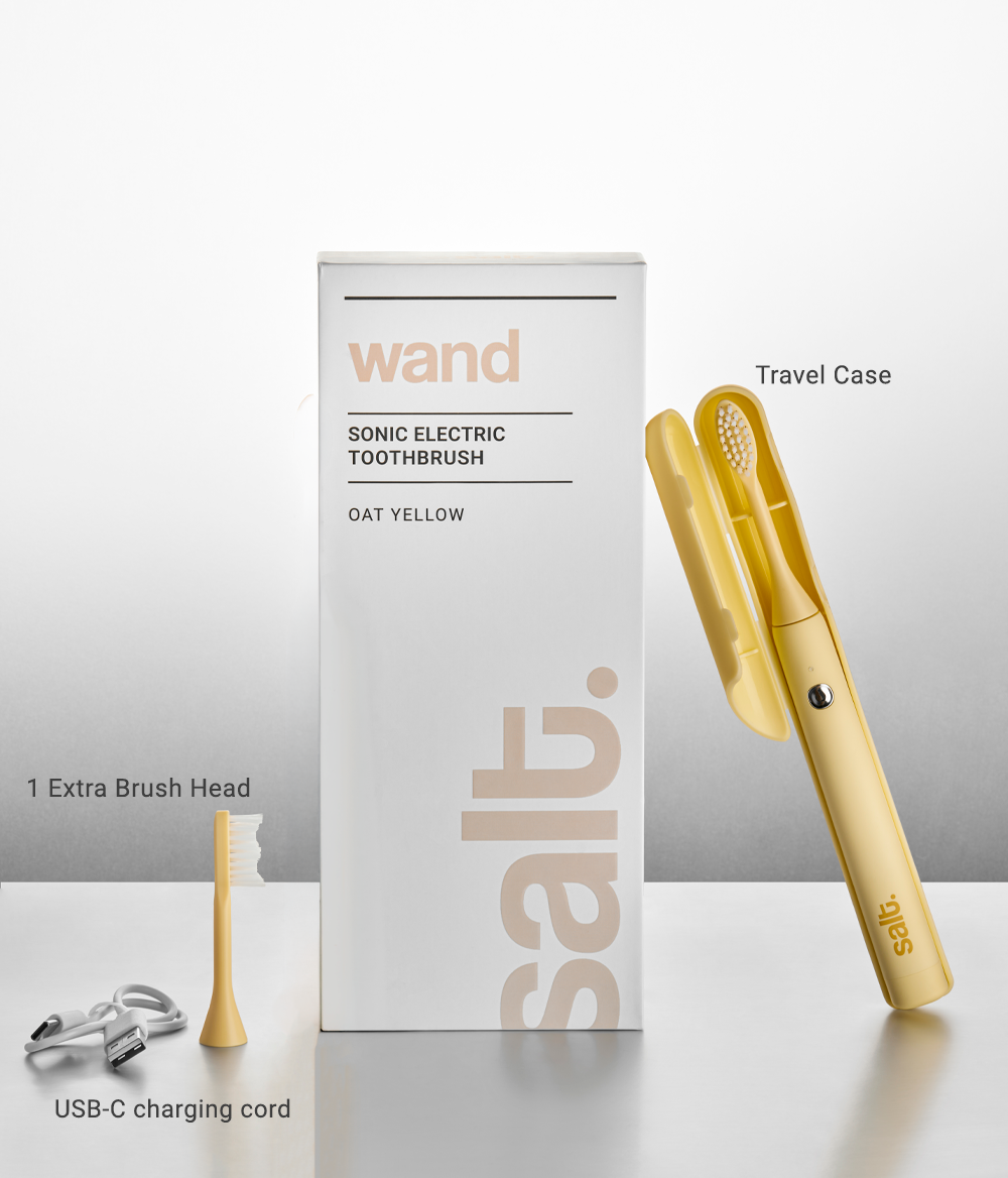 Wand Sonic Electric Toothbrush - Oat Yellow