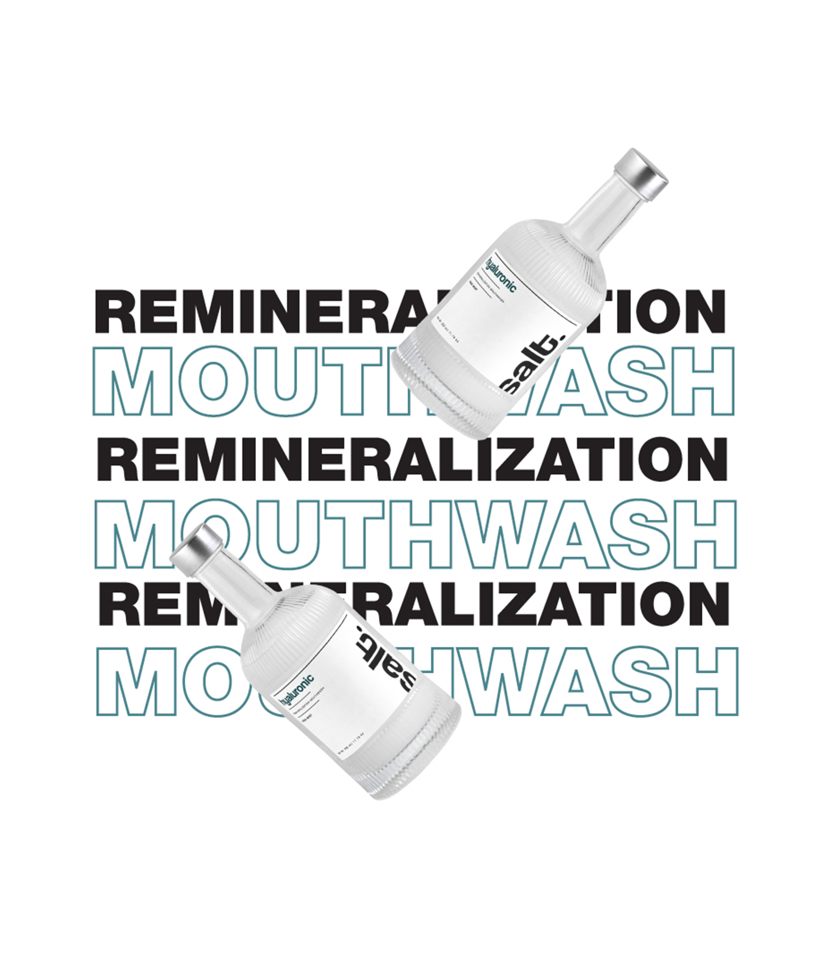Hyaluronic Re-Mineralizing Mouthwash - Aqua Mint