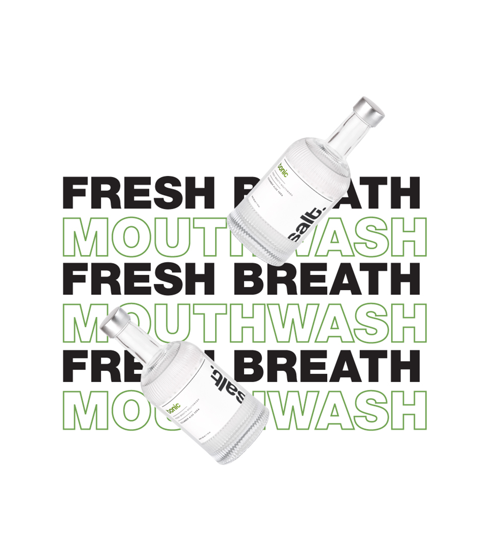 Tonic Fresh Breath Mouthwash - Cucumber & Aloe Vera